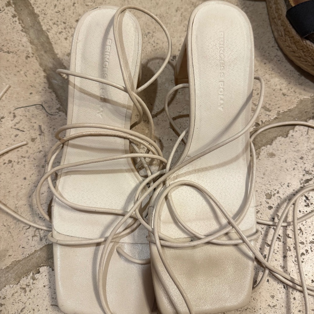 Princess Polly tie up shoes